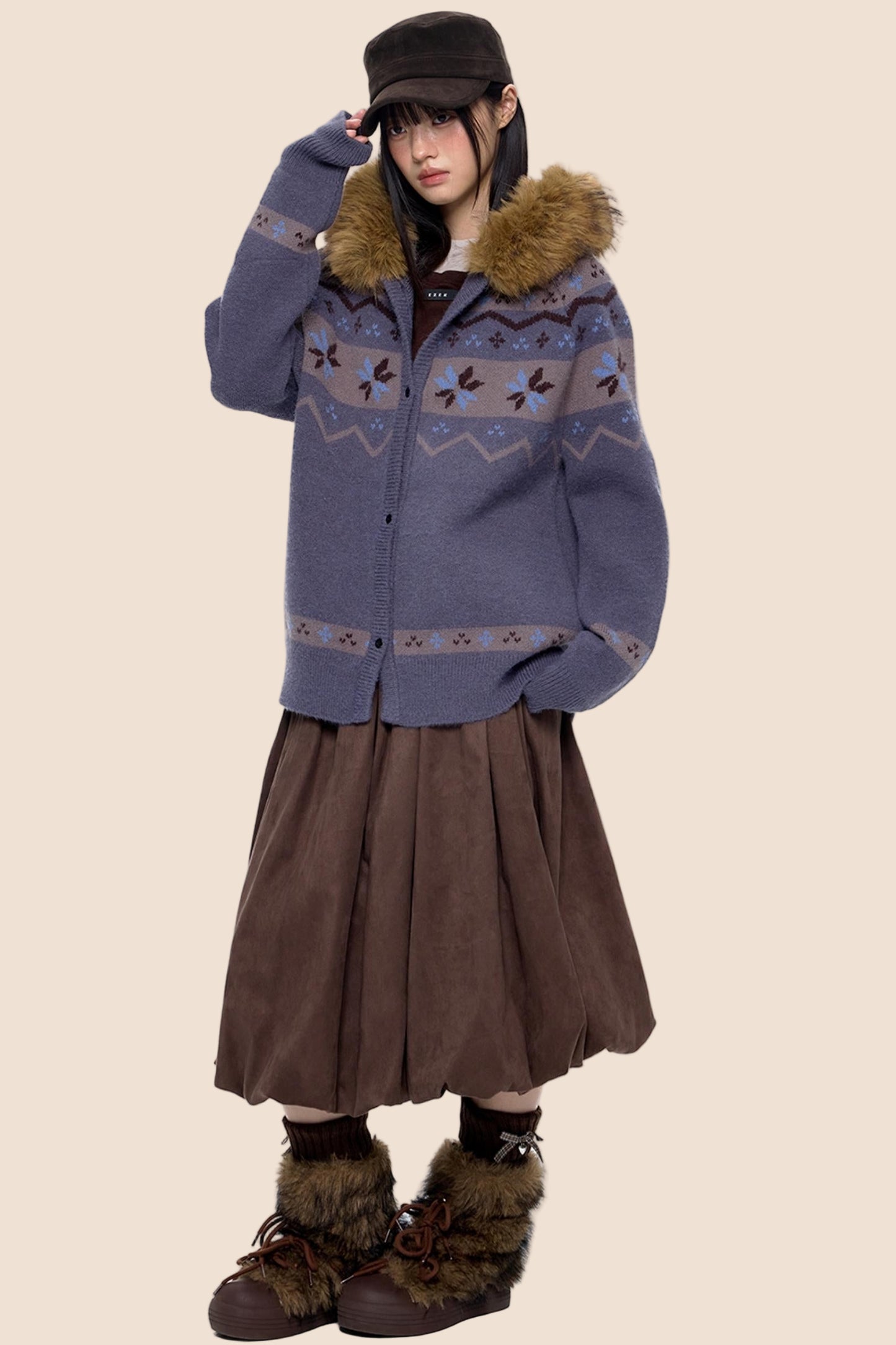 Fair Isle Sweater Jacket