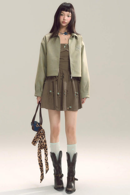 Coastal Floral Halter Dress