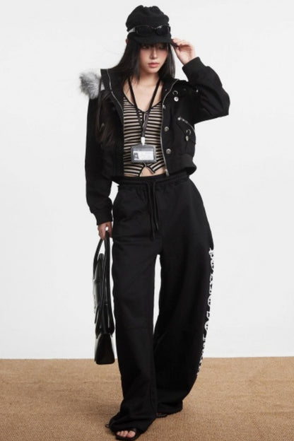 Retro Light Green Hooded Jacket