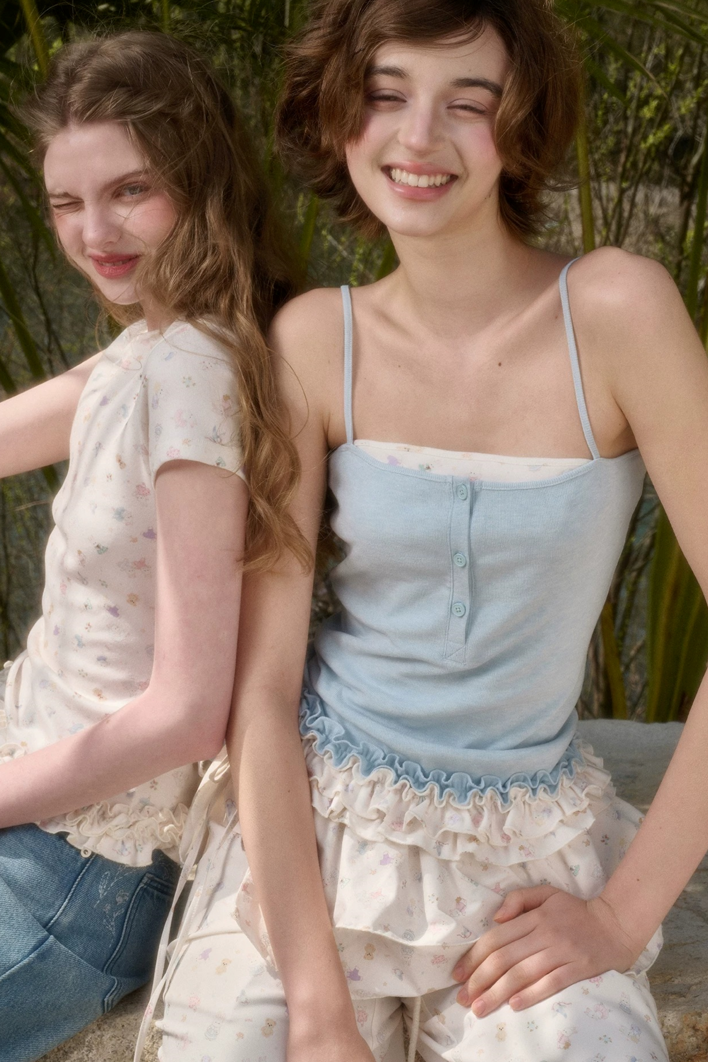 Milky Way Lace Strap Top