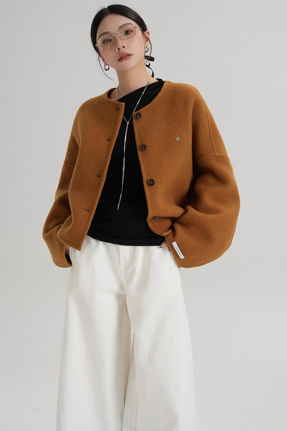 High Waist Wool Jacket