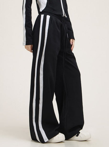 American Tracksuit Stand Neck Top Pants set-up