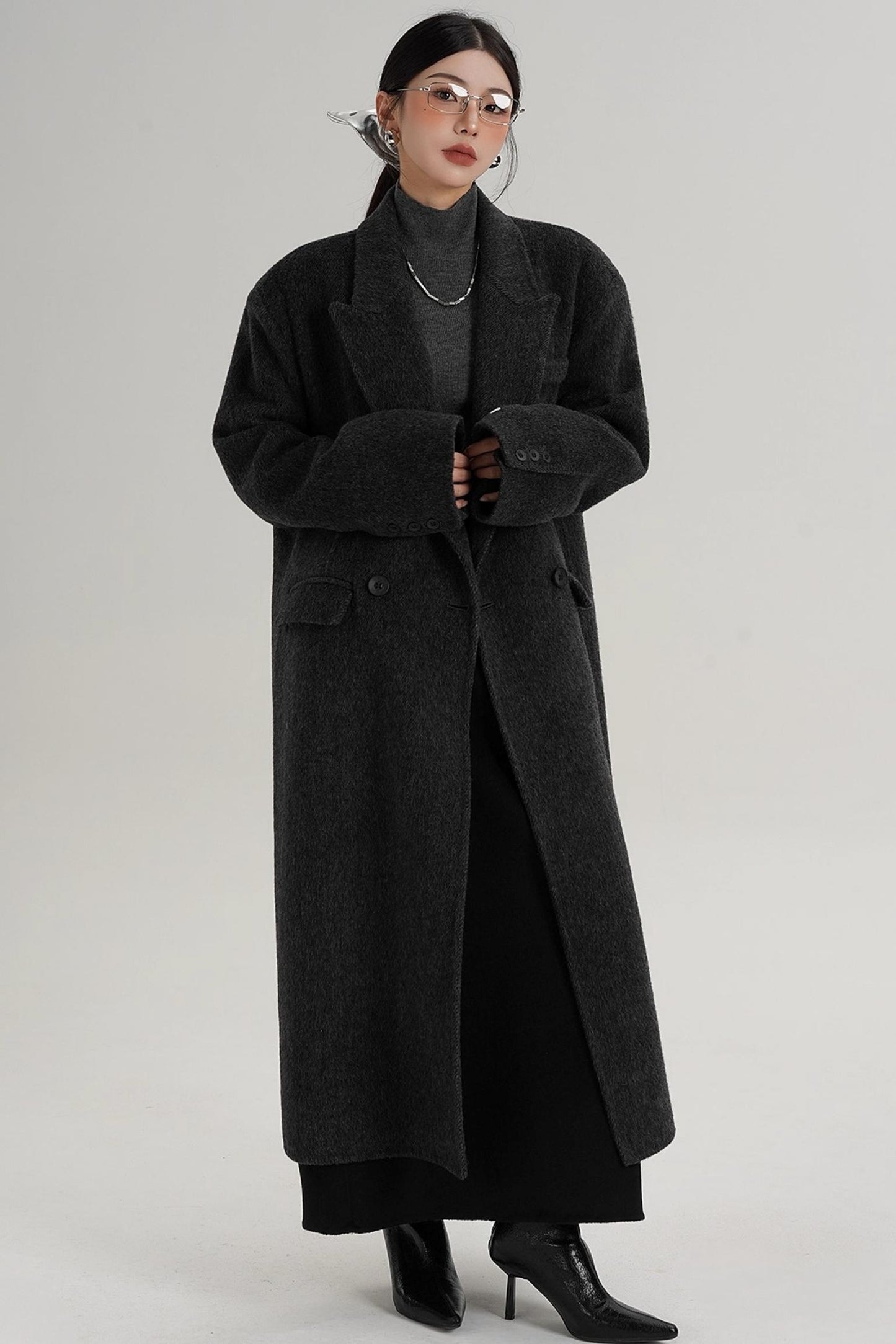 Elegant Long Wool Coat