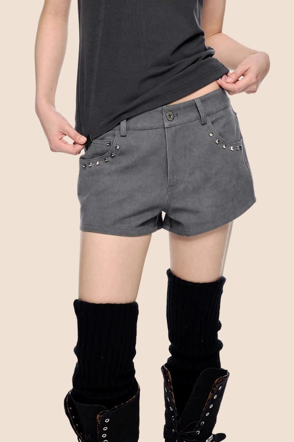 Rivet Retro A-Line Shorts
