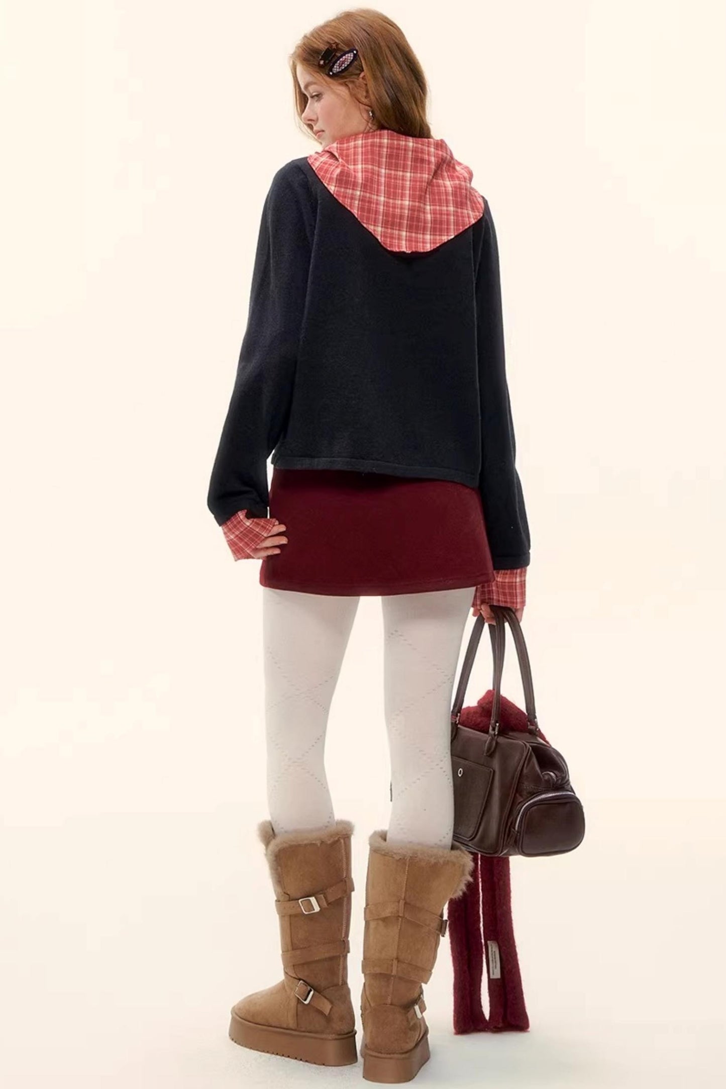 A-Linien-Rock aus Kunstwolle