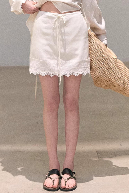 Lyocell Lace Vacation Shirt Set-Up