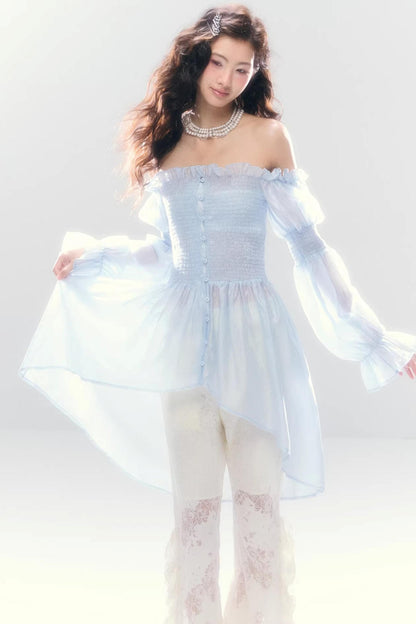 Misty French Ruched Dress