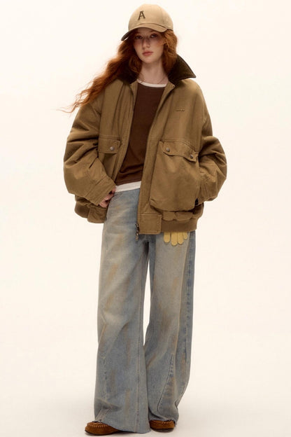 Corduroy Patchwork Retro Jacket Set-Up