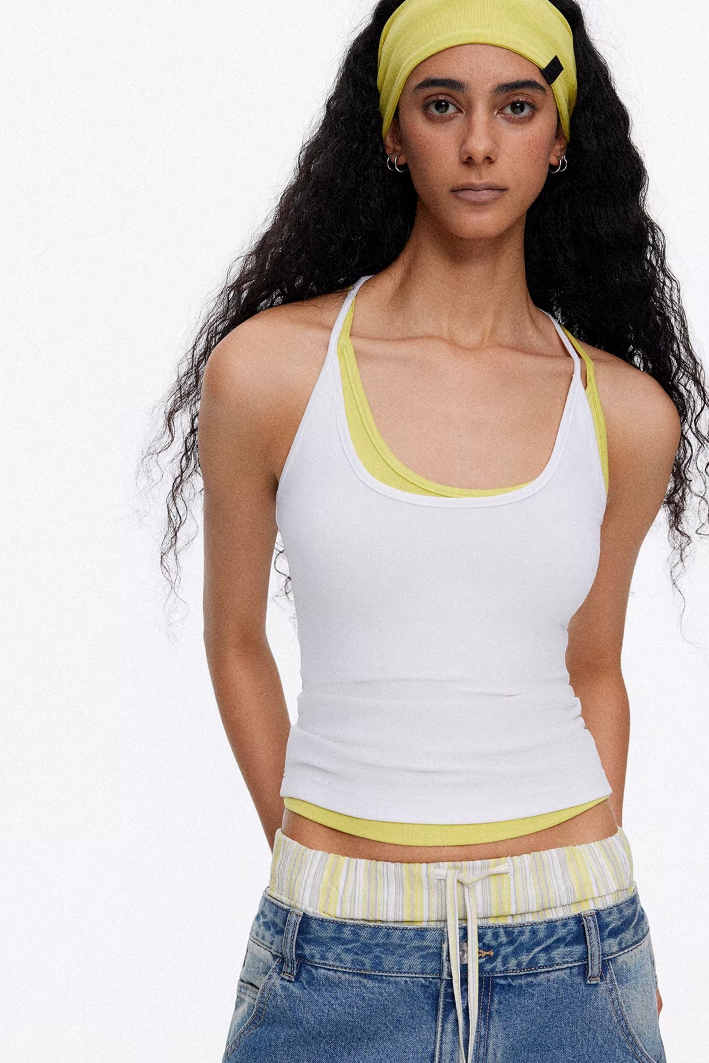 Elastic Cotton Slimming Top