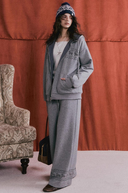 Fair Isle Quilted Jacket Set-Up