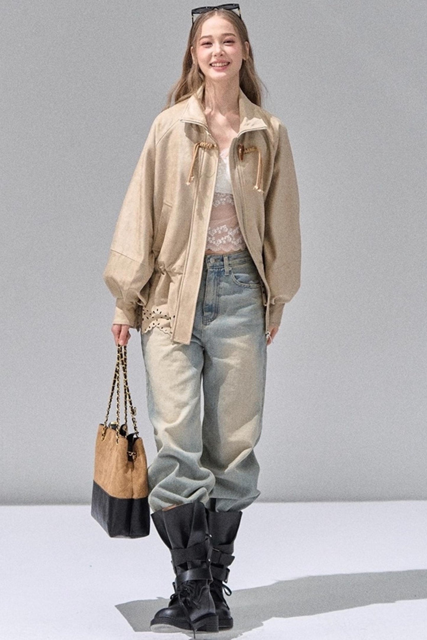 Retro Washed Straight Jeans