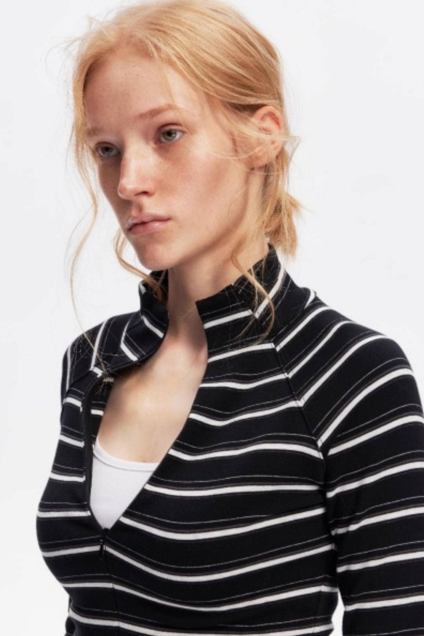 Vintage Striped Slim Knit Top