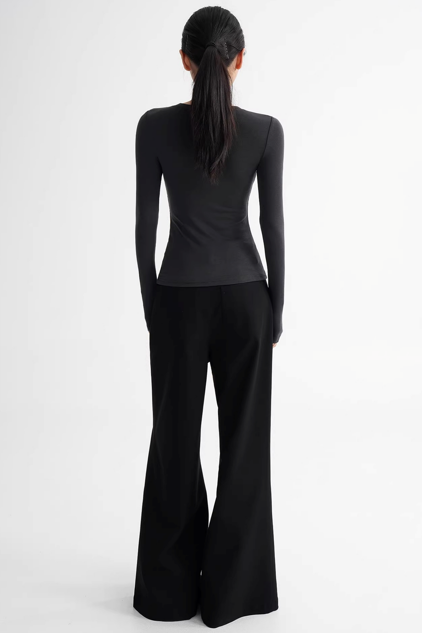 Wool Lyocell Henley Top