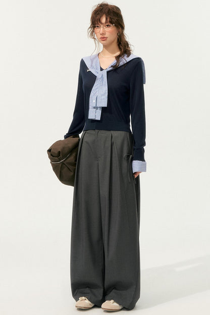 Loose Drape Straight Pants