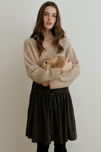 Light Luxury Wool Jacquard Top