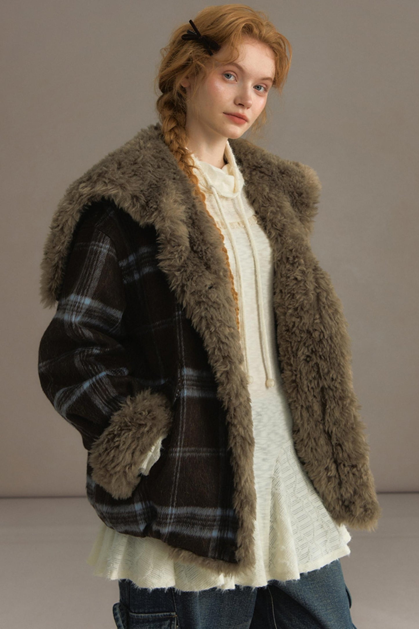 Sea Painter Navy Plaid Jacket