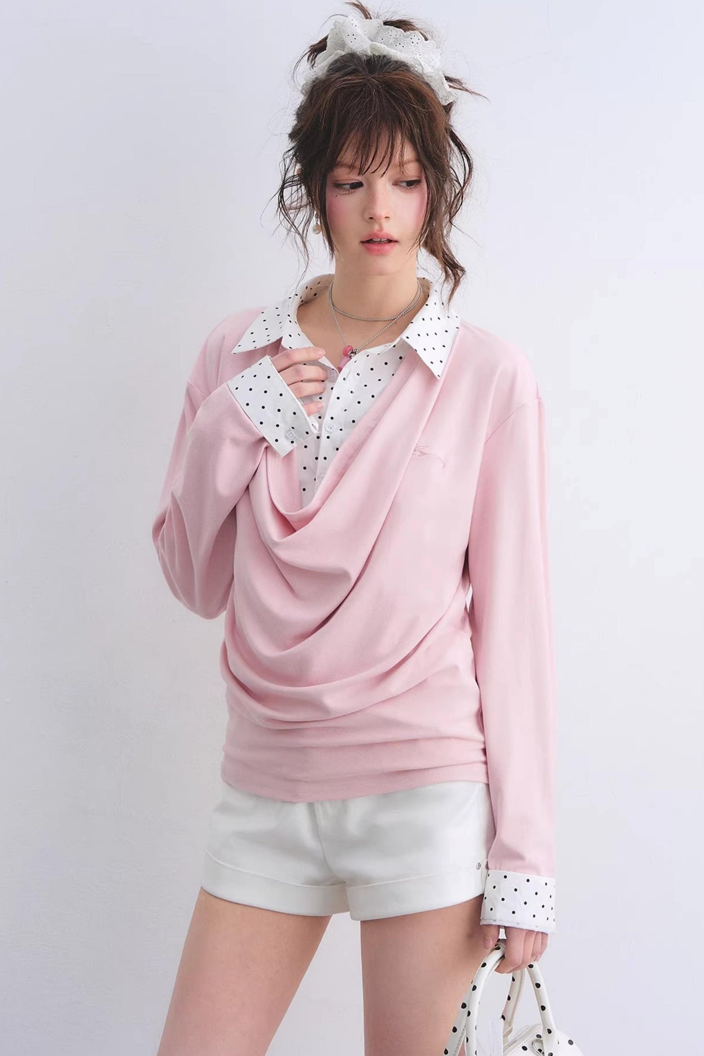 Polka Dot Patchwork Top Set-Up