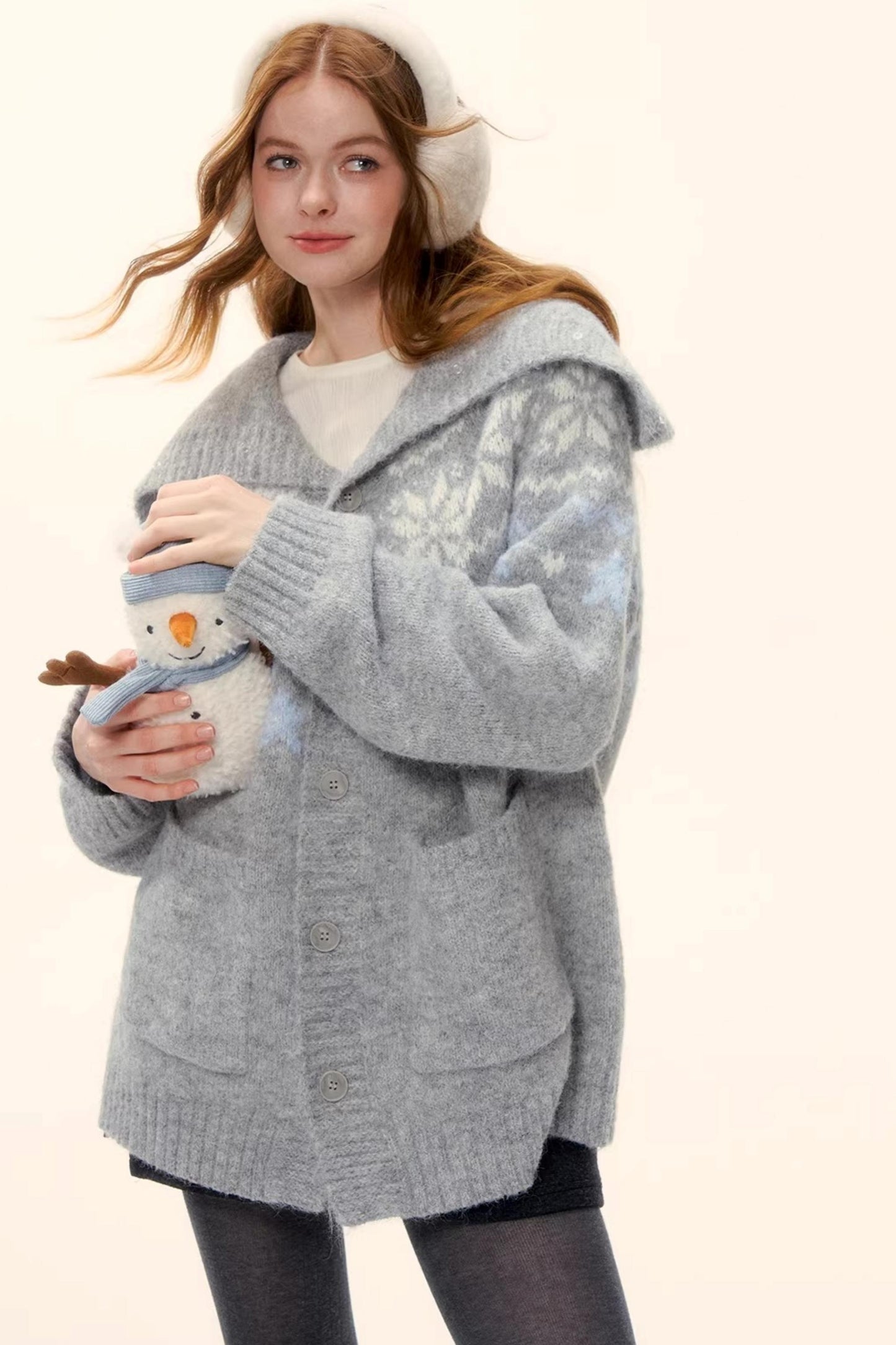 Wool Blend Fair Isle Jacket