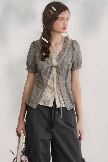 Cloud Peony Lace Blouse