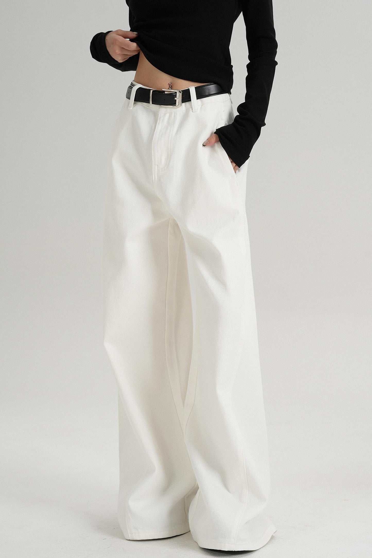 Floor-length Wide-leg Pants