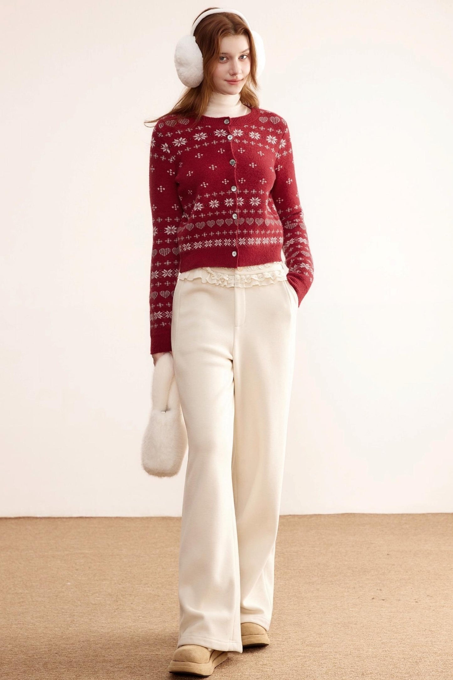 Winter Fair Isle Jacquard Cardigan