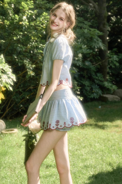 Pure Lace Airy Shirt Set-Up