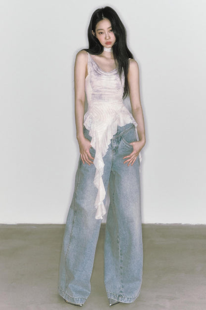 Classic Wide-Leg Jeans Pant