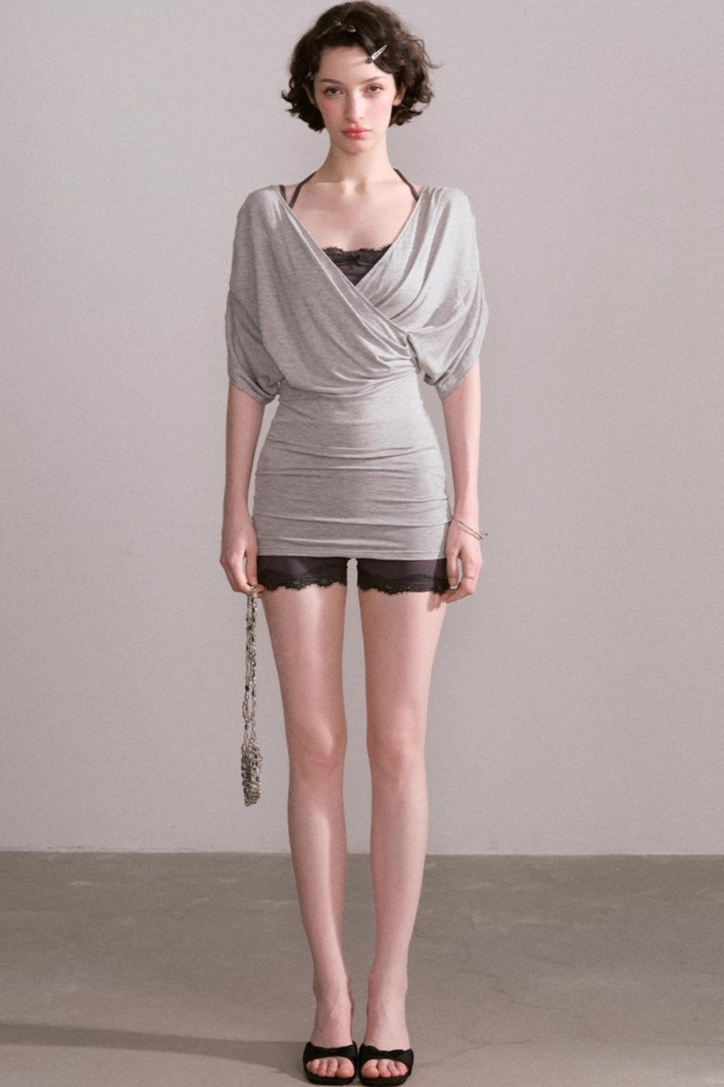 Lace V-Neck Sports Set-Up