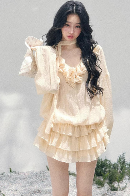 Evening Breeze French Dress Set