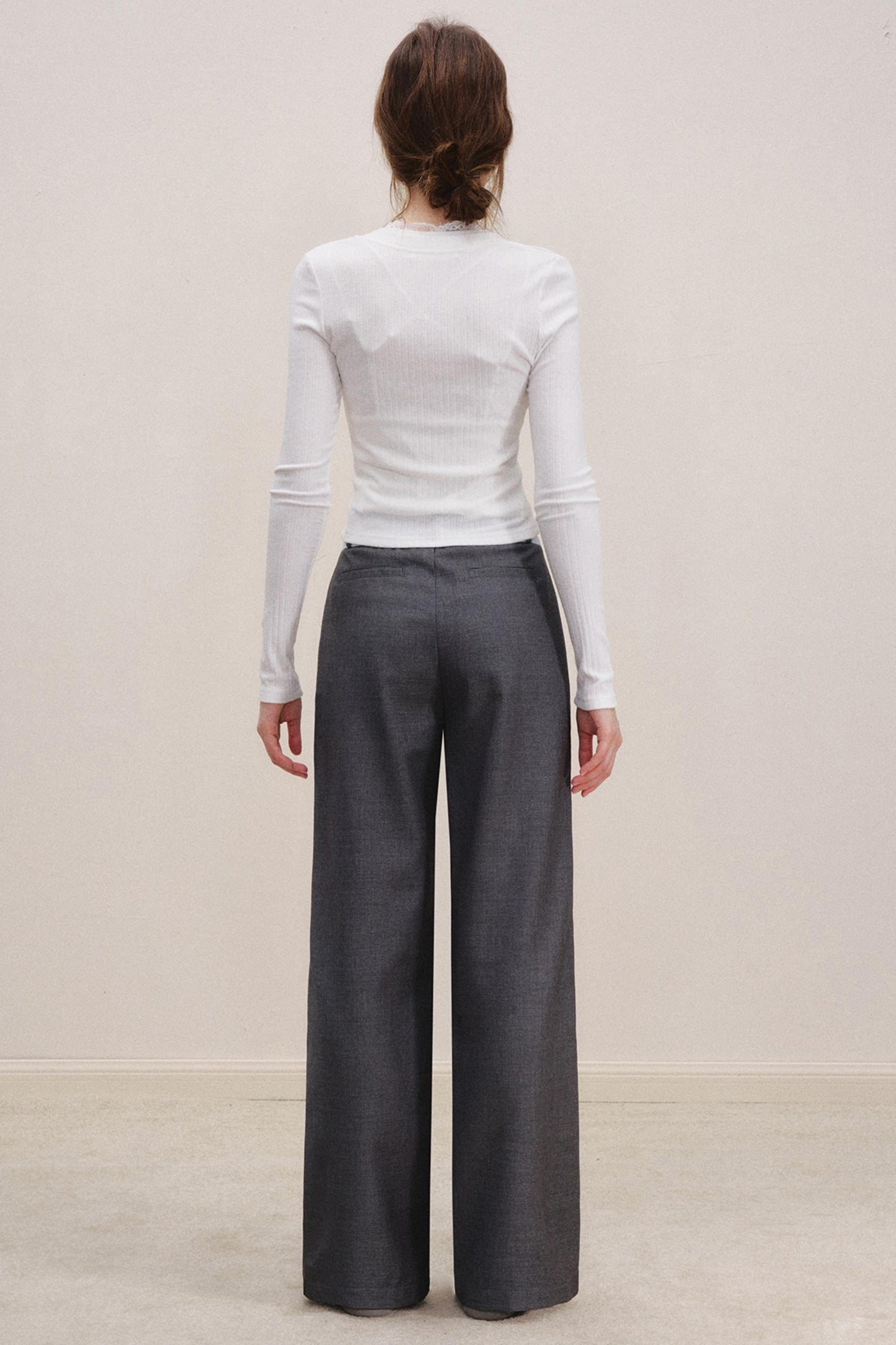 Lace V-Neck Knit Sweater Set-Up