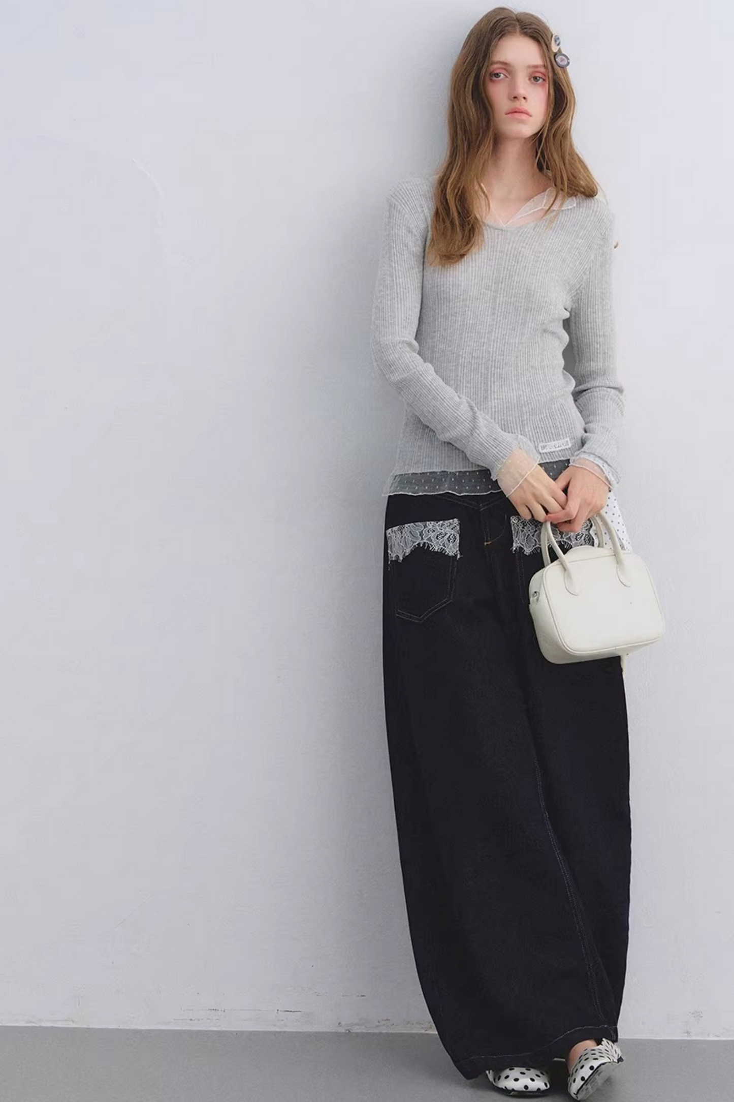 Retro Lace Patchwork Jeans