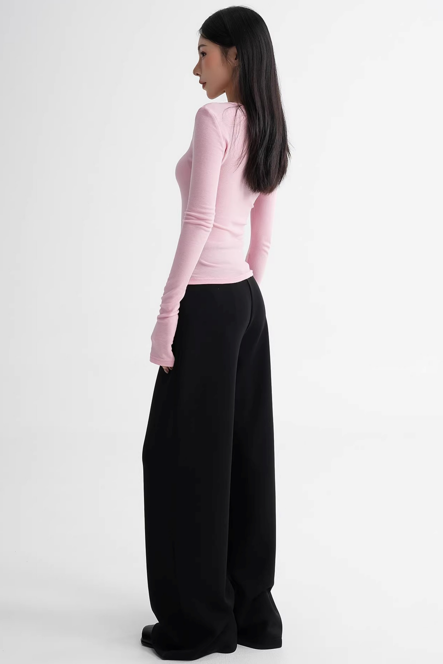 Wool Slim-Fit Stacked Top
