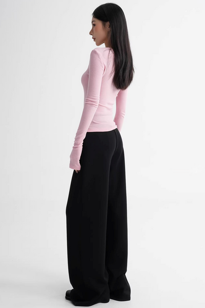 Wool Slim-Fit Stacked Top