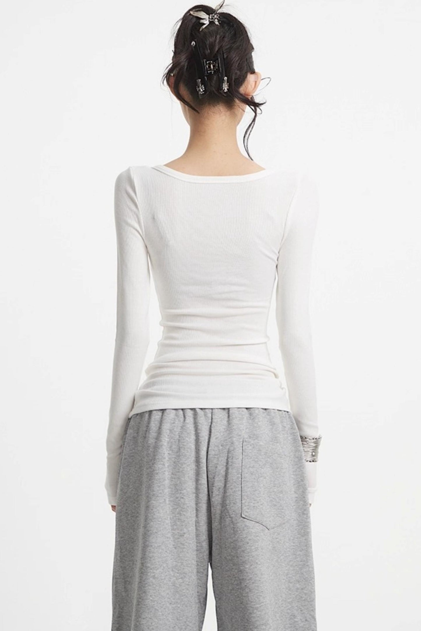 Slim Knit Long Sleeve Shirt