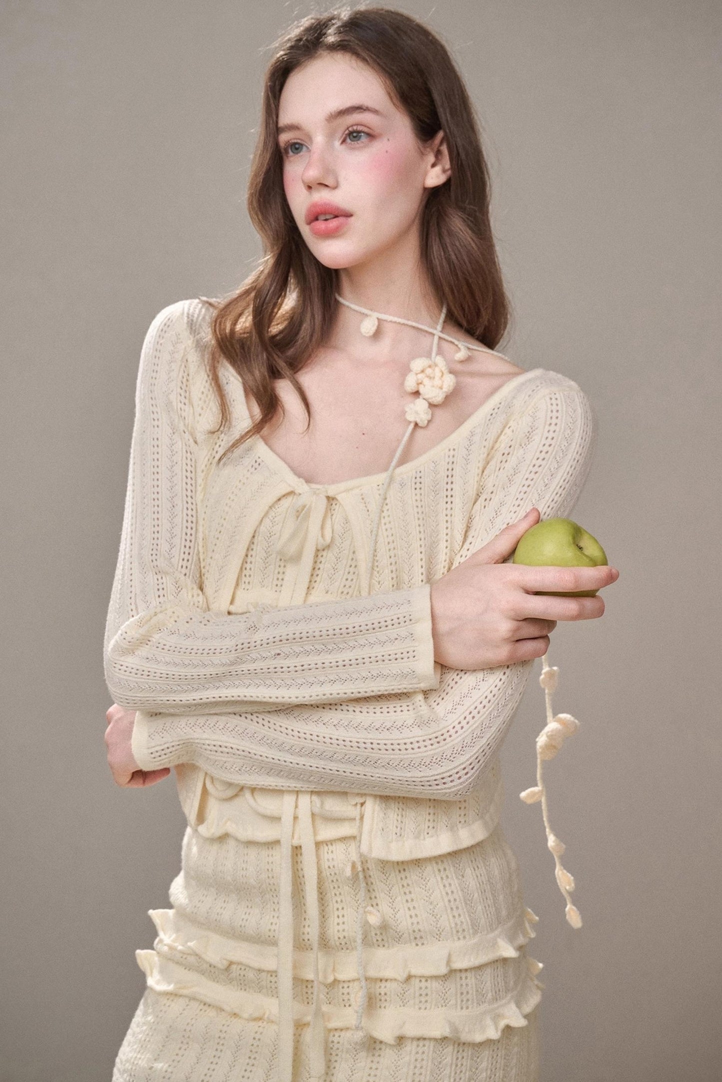 Sweet Lace Knit Set-Up