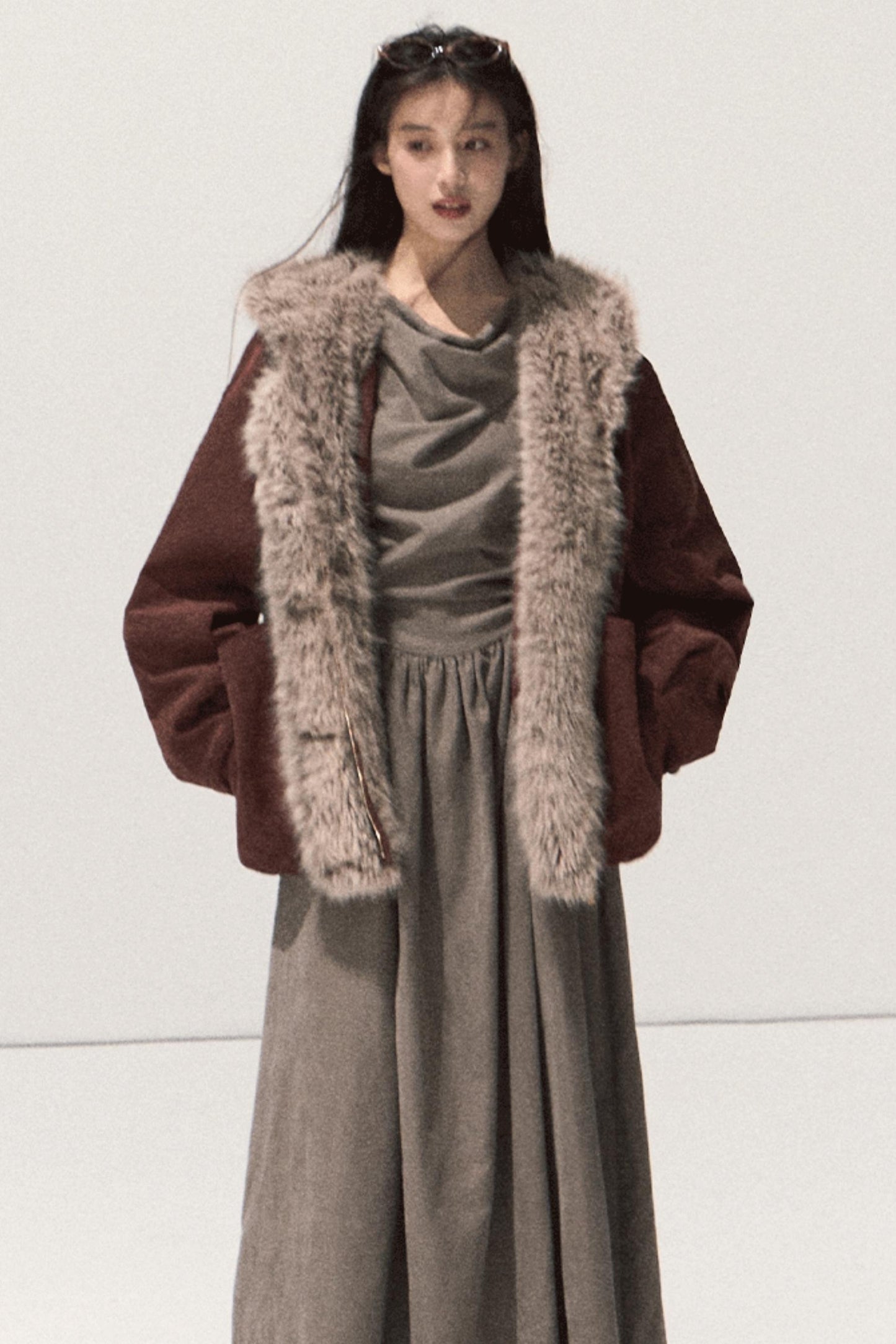 The Moon Swing Collar Dress