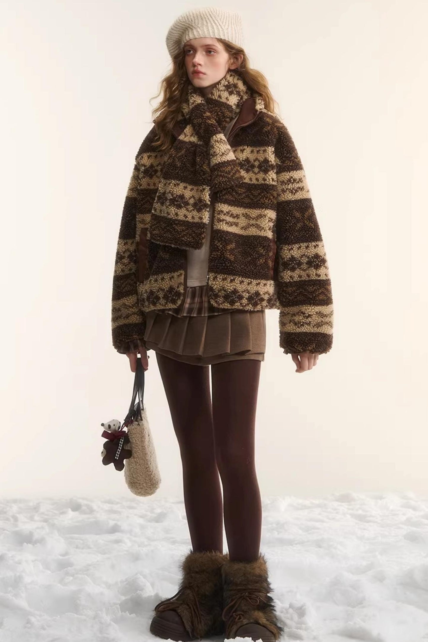 Reversible Fair Isle Fleece Jacket Set