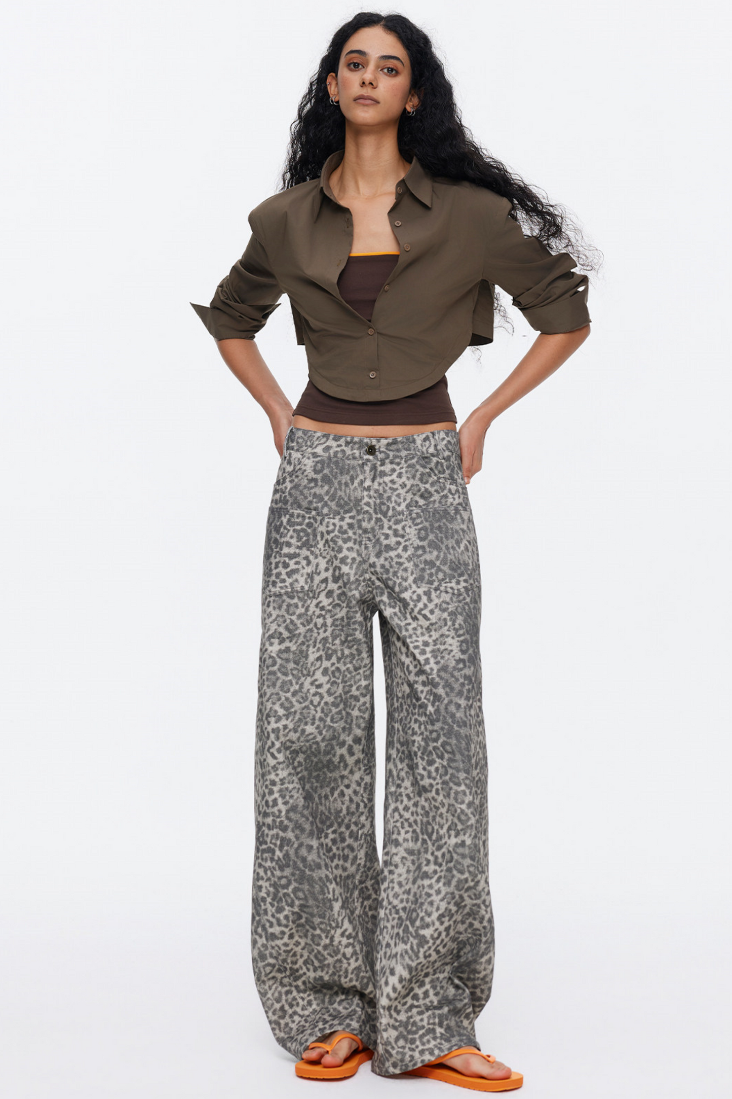 Oversized Contrasting Color Top Set-Up