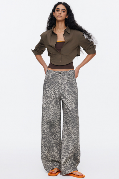 Oversized Contrasting Color Top Set-Up