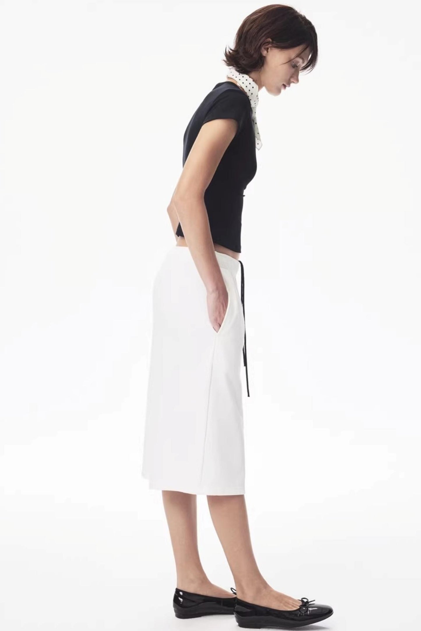 Two-Color Drawstring Sweatpants