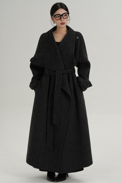 Stand-Up Wool Coat