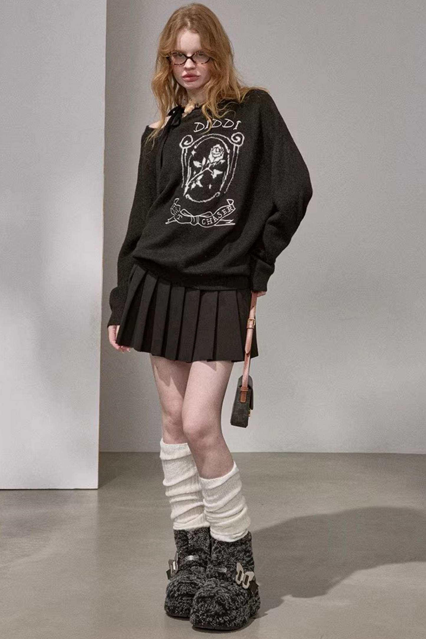 Knitted Two-Piece Sweater Pants Set