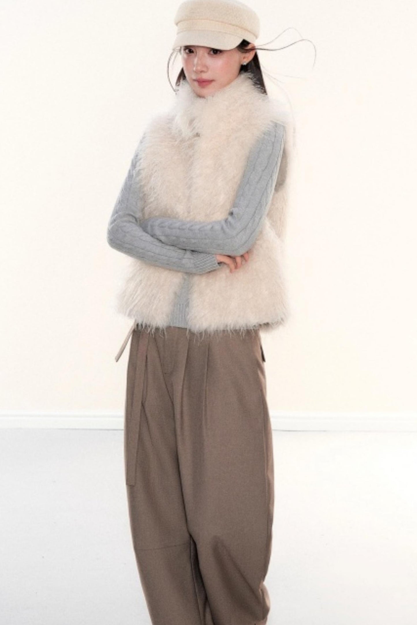 Vintage Twist Cable Knit Sweater