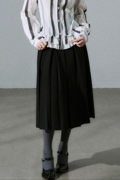 Japanese Girl Pleated Jacket Set-Up