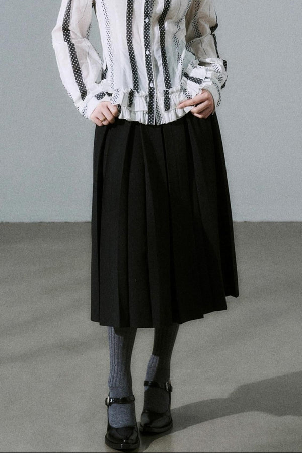 Japanese Girl Pleated Jacket Set-Up