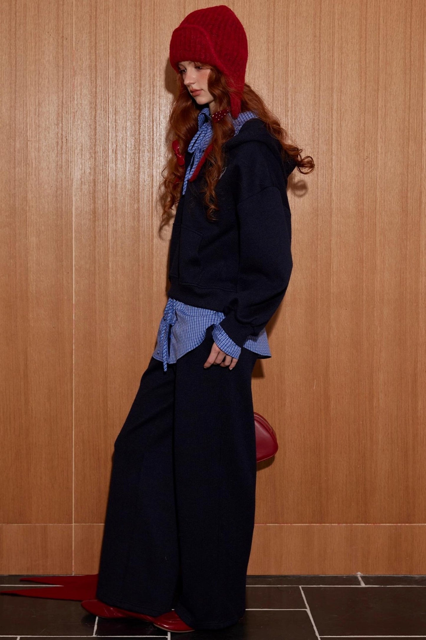 Plaid Mini Skirt Top With pants Set-Up