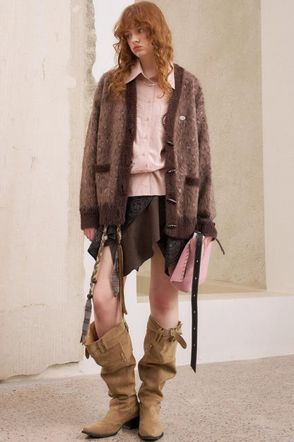 Cashew Flower Embroidered Long Sleeve Shirt