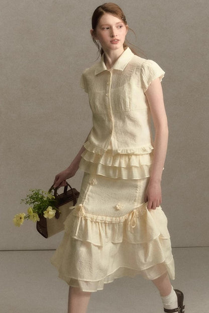 Fantasy Bustier Skirt With Suspenders Set-Up