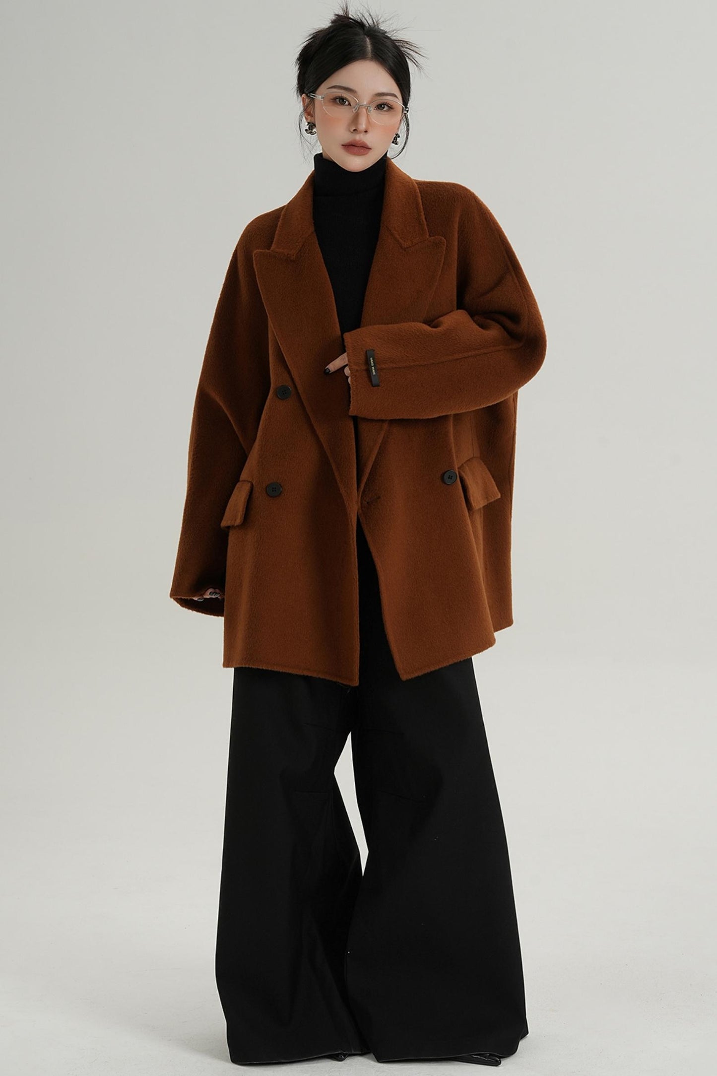 Woolen Elegance Long Coat