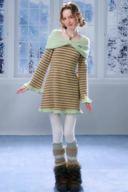 Sweet Dreams Plaid Knit Dress